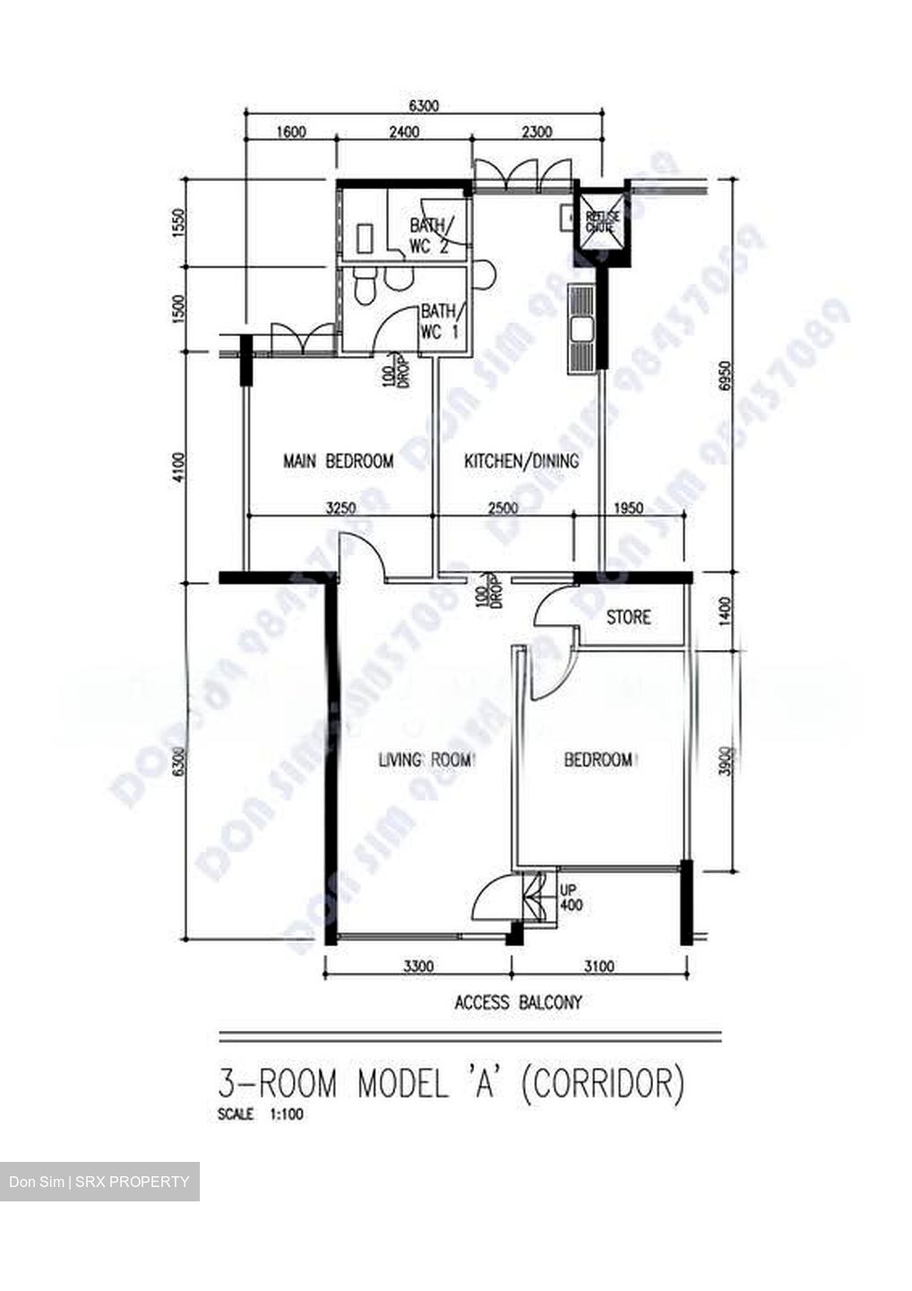 Blk 269 Tampines Street 21 (Tampines), HDB 3 Rooms #592526681